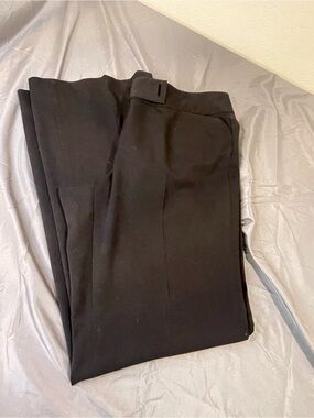 White House Black Market Black Tailored Straight-Leg Trousers